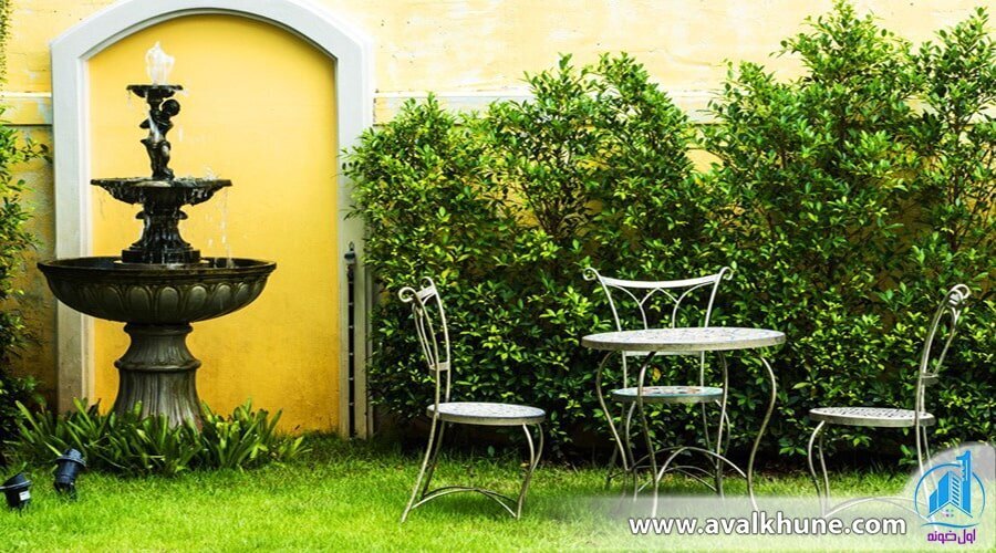 نکات مهم در طراحی آبنما برای محوطه سازی ویلا و فضای سبز