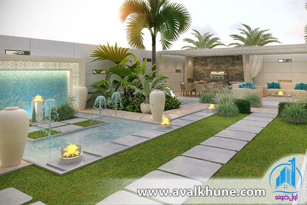 محوطه سازی ویلا