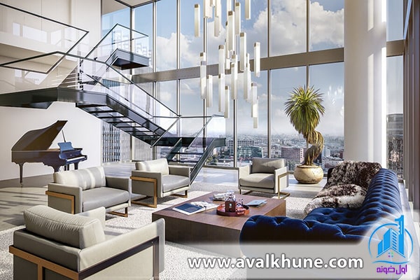 معماری پنت هاوس و طراحی داخلی